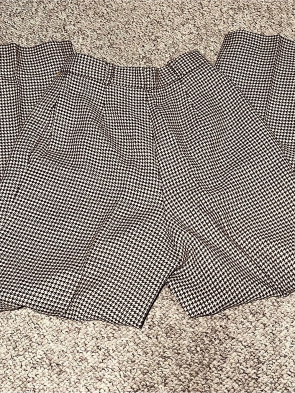 JH Collectibles Houndstooth Mini Skirt Brown & White Size 4